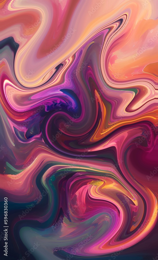 abstract background fluid art. Oil and acrylic. Colorful multicolored background