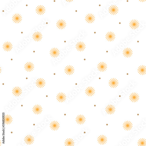 Wallpaper Mural seamless pattern with camomiles Torontodigital.ca