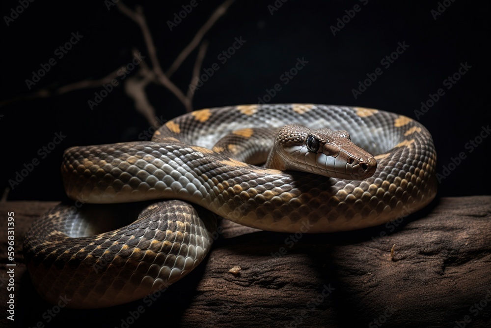 Obraz premium illustration, snake, ai generative