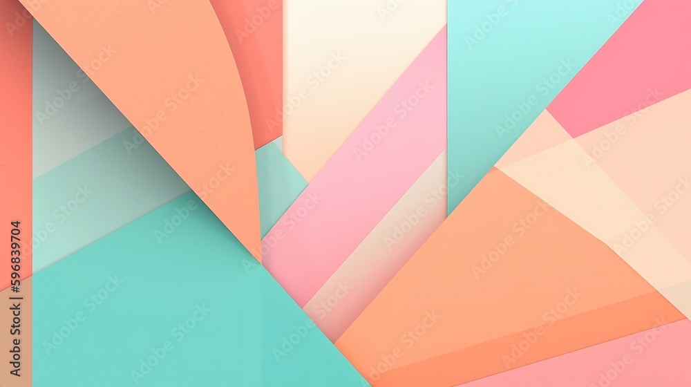 Fototapeta premium 16:9 AI generated wallpapers in 5824*3264pix, pastel colors