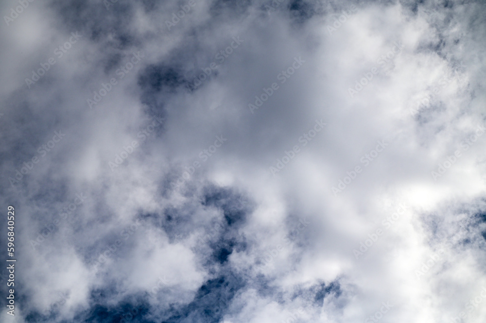 white clouds on blue sky