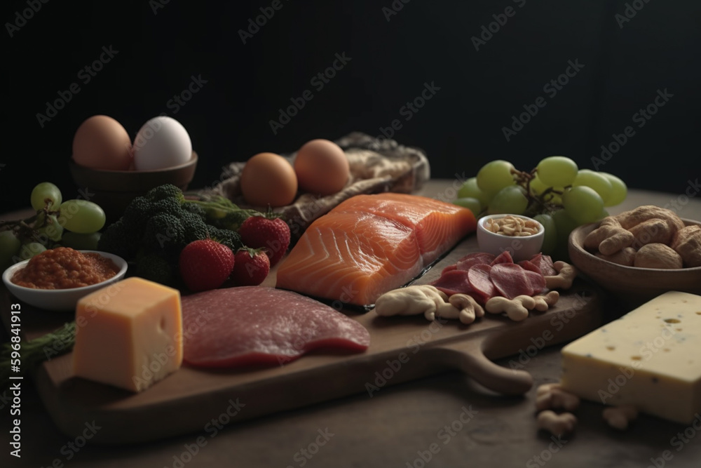 kedo diet products, still ife composition, created with Generative AI Technology kedo diet products, still ife composition, created with Generative AI Technology