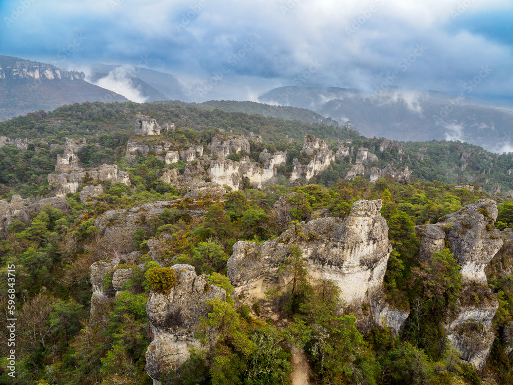 Chaos of Montpellier-le-Vieux in Cevennes National Park, France