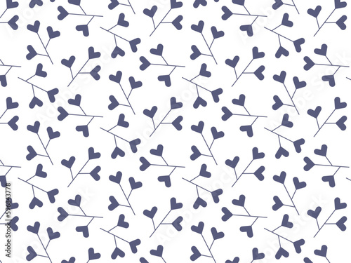 Free vector stylish flower minimal pattern background