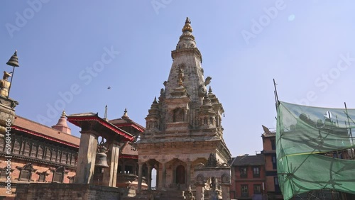 Hindu temple of Vatsala Devi (Durga) in Bhaktapur Durbar Square, Kathmandu Valley, Nepal photo