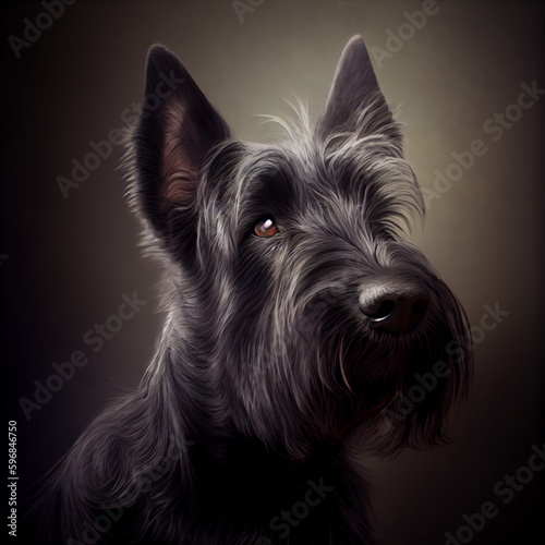 Scottish Terrier Portrait