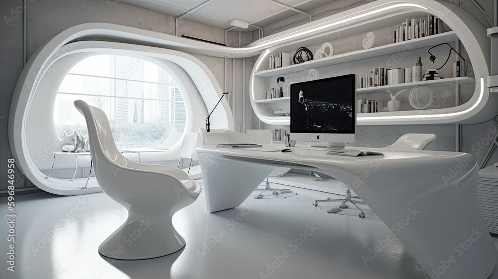 Creating a Futuristic and Contemporary Office Space with Generative AI Creating a Futuristic and Contemporary Office Space with Generative AI