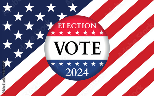 USA election 2024 vector background