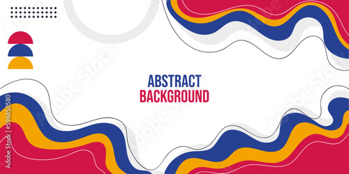 Abstract background with abstract shapes. Modern sahpes. Vector illustration for design banner photo