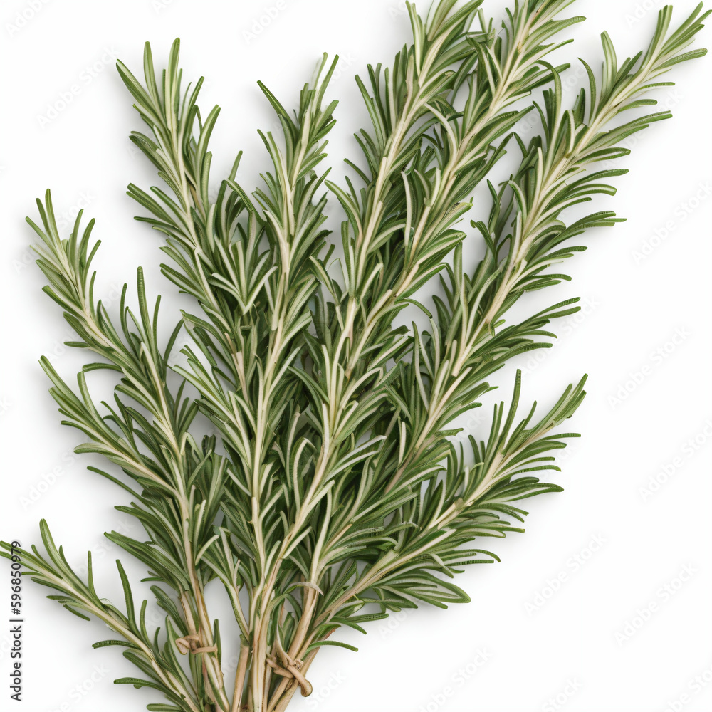 Fototapeta premium rosemary on a white background