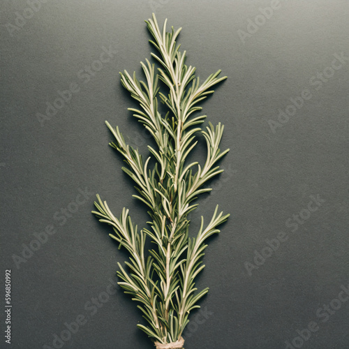 rosemary on a white background