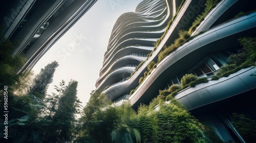 A New Vision for Urban Architecture: Beautiful Buildings Covered with Plants and Generated by AI