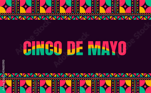 Cinco de Mayo background or banner design template.