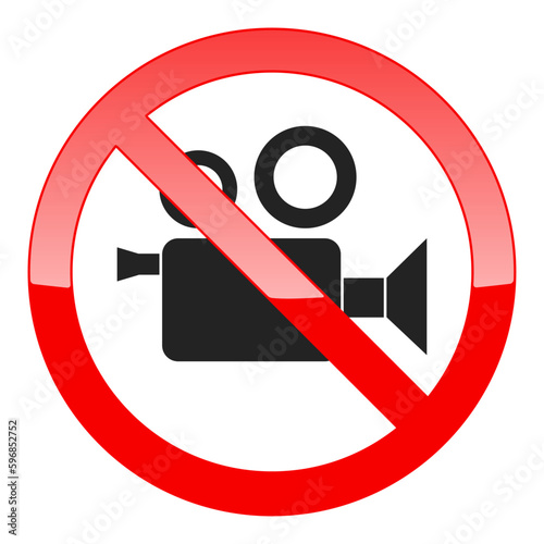 No Camera Sign