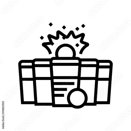 beer pong board table line icon vector illustration