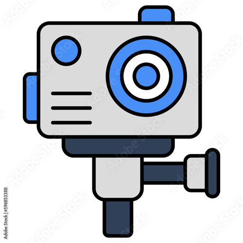 A unique design icon of camera 