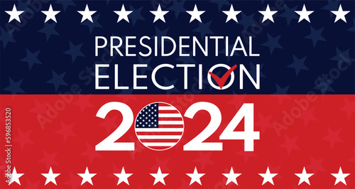 USA election 2024 vector background