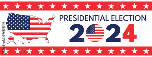 USA election 2024 vector background