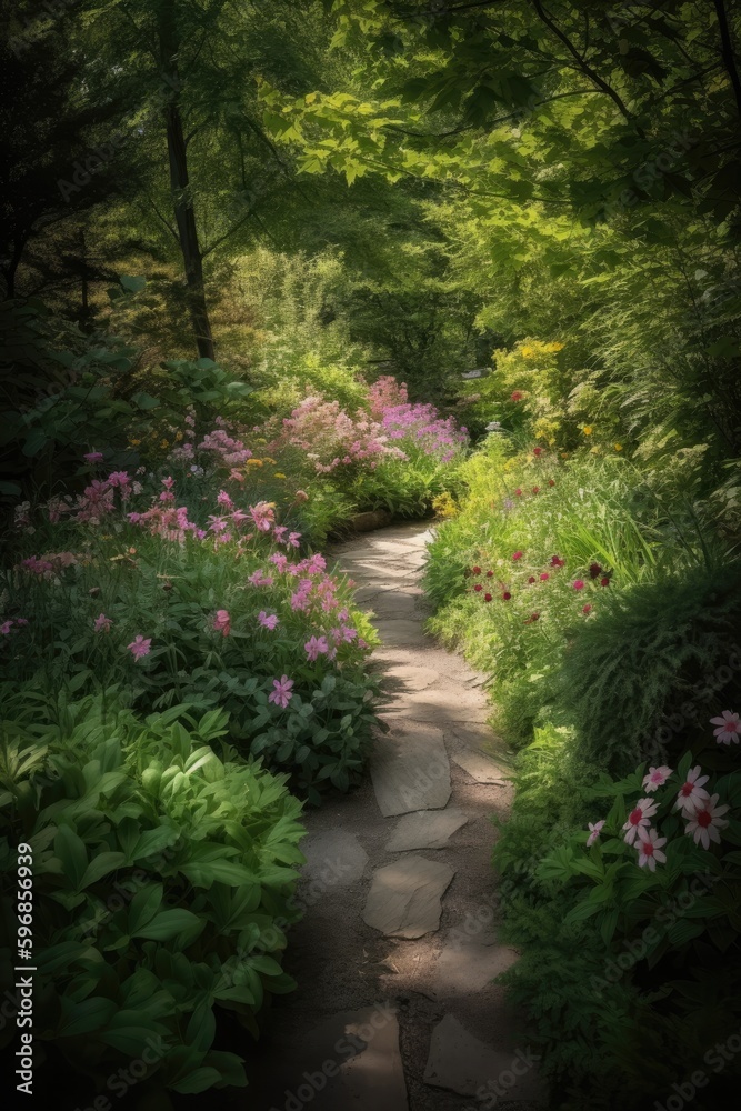 Enchanting Garden Pathway | AI Generated