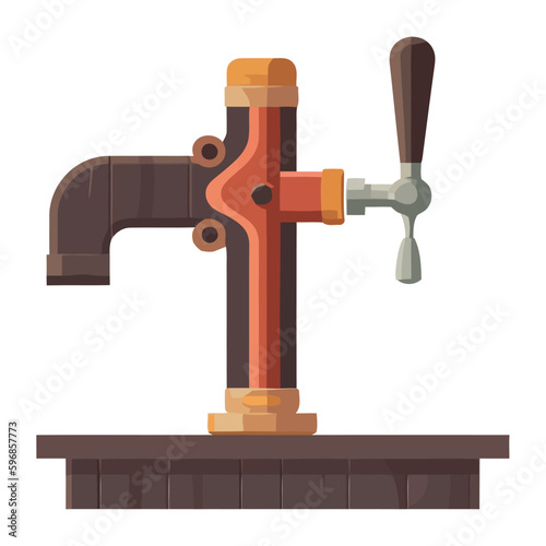 wooden beer dispencer tap