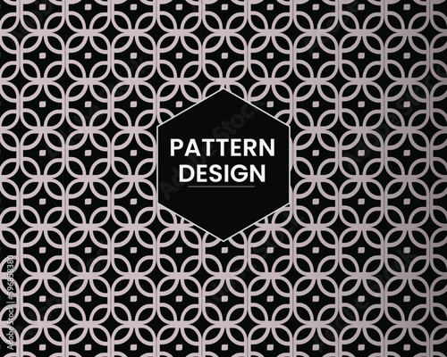 Modern art deco pattern Vector illustration or .Decorative flower texture background,labels and frames for packaging for luxury products in trendy linear pattern style.