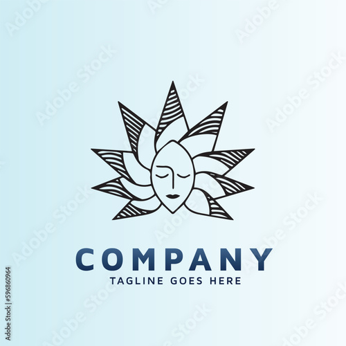 Feminine flirty logo for South Florida high end lash Studio