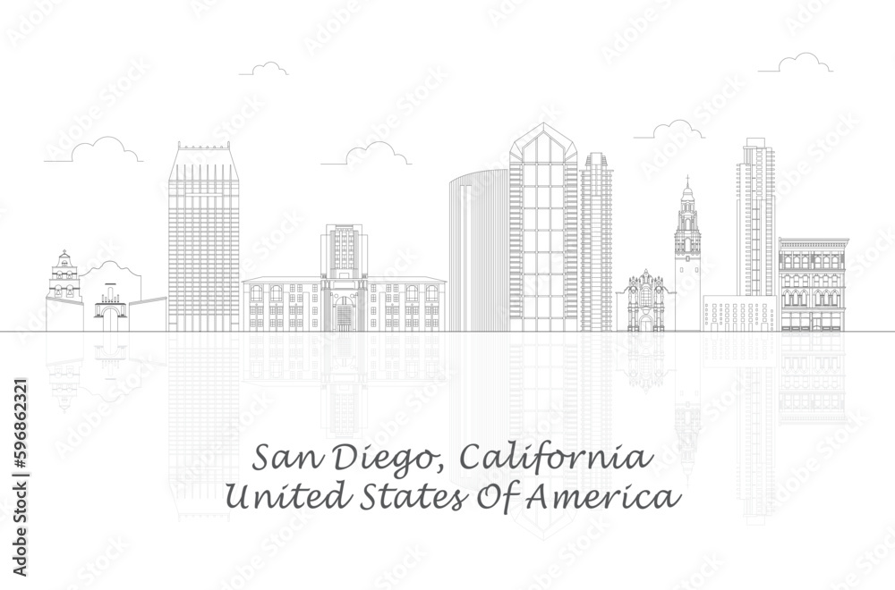 Silhouette Skyline panorama of city of Pune, India - vector illustration