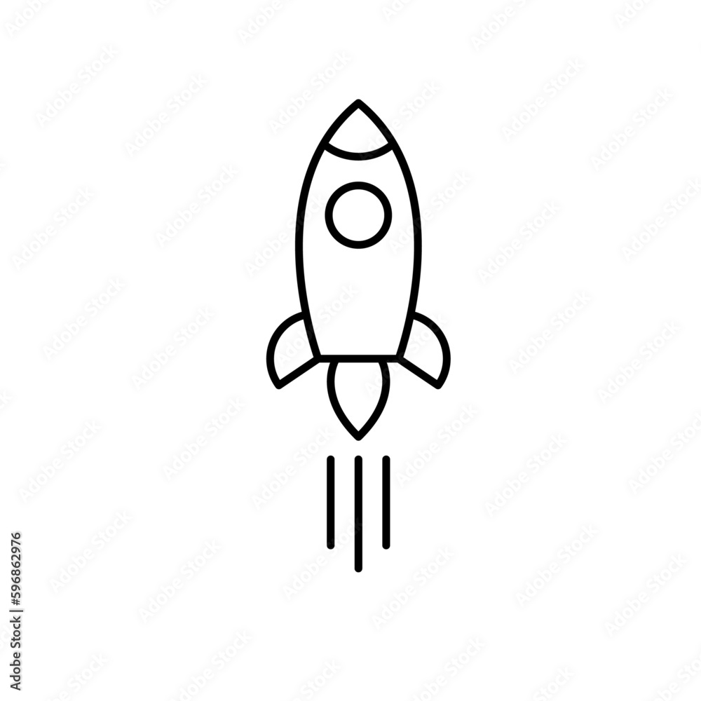 icon launch company flying rocket