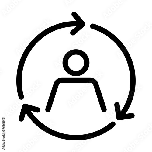 user centered, personalization, retention icon