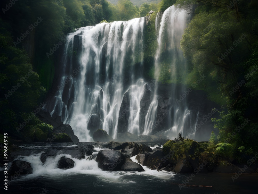 Fototapeta premium waterfall (Generative AI)