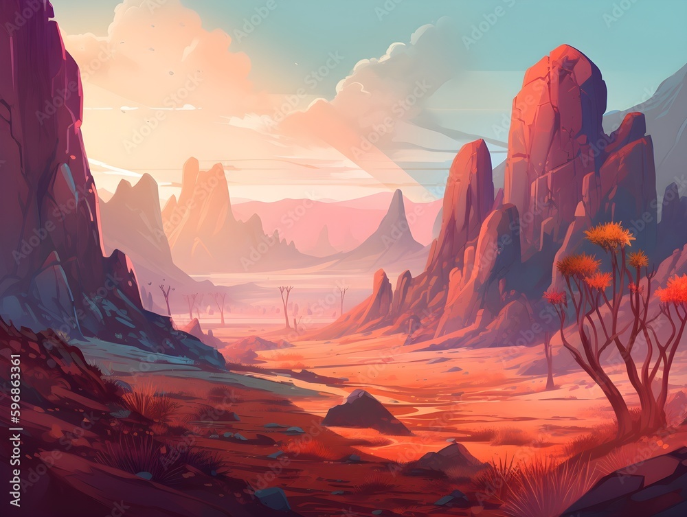 grand canyon sunset (Generative AI)