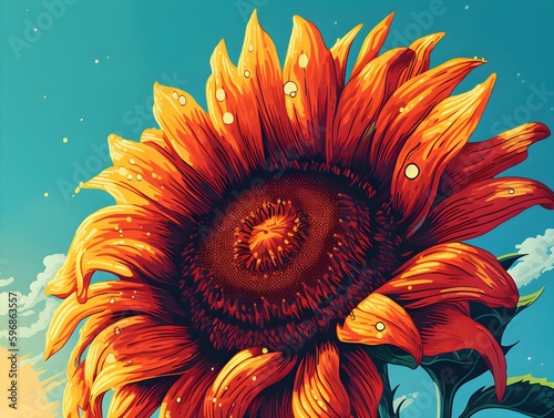 flower background (Generative AI)