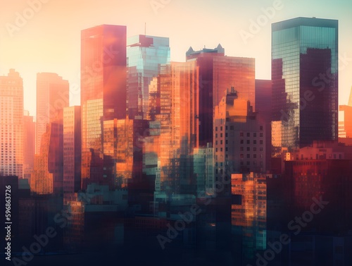 city skyline (Generative AI) © Lemmrich Solutions