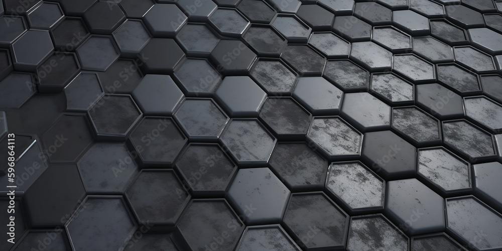 Full Frame Of Abstract Pattern, dark grey cells, polygons Full Frame Of Abstract Pattern, dark grey cells, polygons