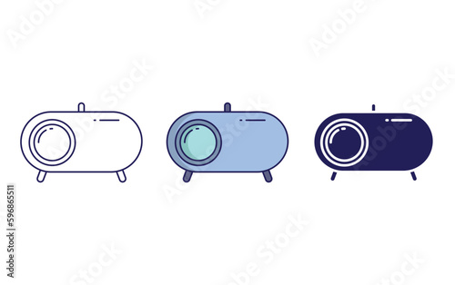 Cat litter box vector icon