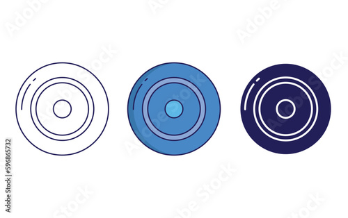 Frisbee vector icon