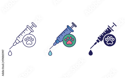 Vaccination vector icon