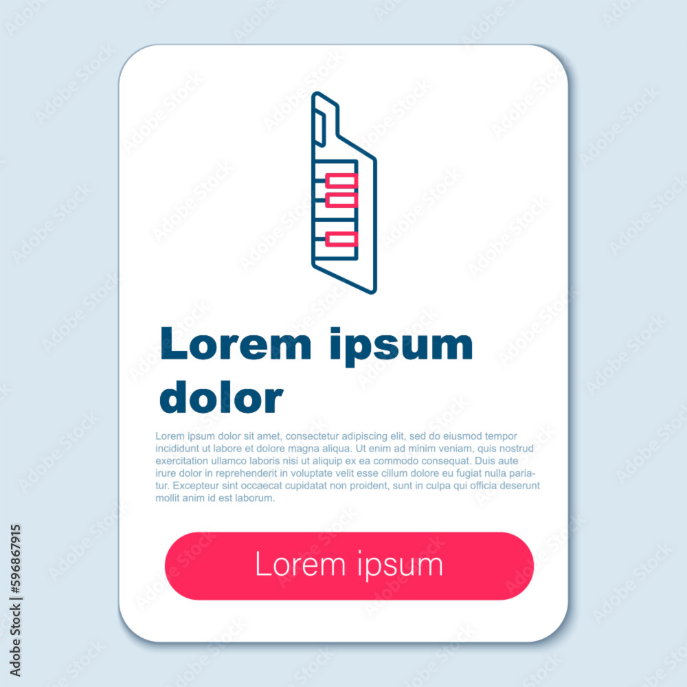 Line Keytar icon isolated on grey background. Musical instrument. Colorful outline concept. Vector Line Keytar icon isolated on grey background. Musical instrument. Colorful outline concept. Vector