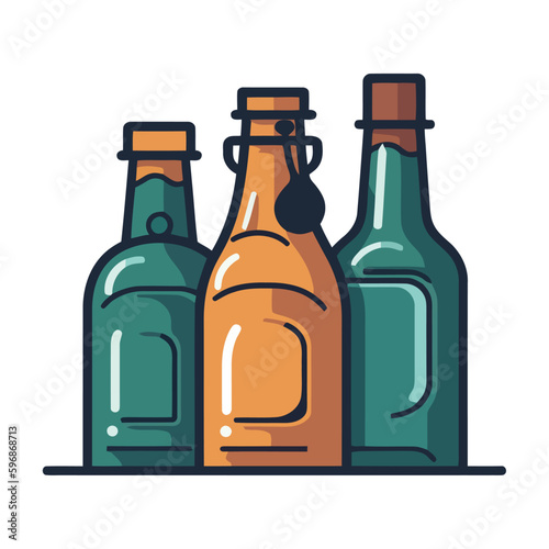 classic beers drinks bottles