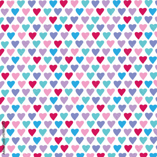 Fondo con corazones en colores pastel.
