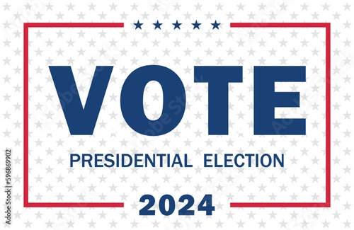 USA election 2024 vector background