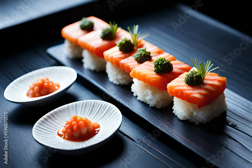 Fresh from the Sea: Mouthwatering Sushi with Top-Quality Ingredients with Generative AI