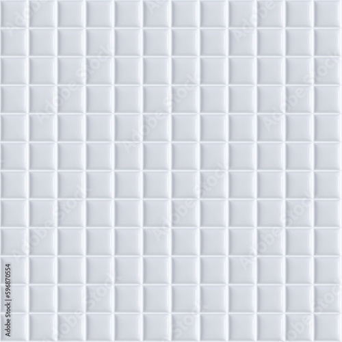 Clean lined simple white tiles (Perfect seamless pattern)