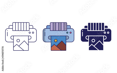 Print vector icon