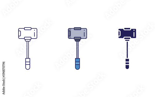 Selfie Stick vector icon