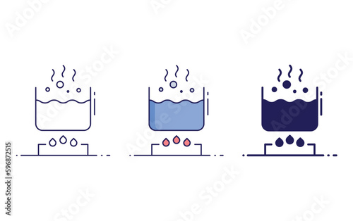 Heat energy vector icon