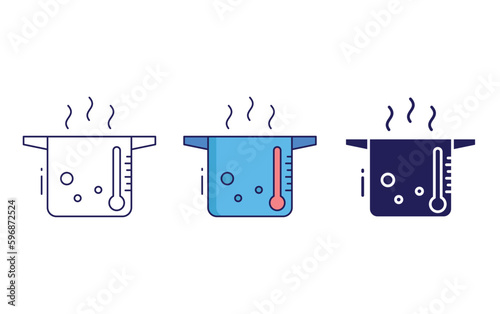 Heat energy vector icon