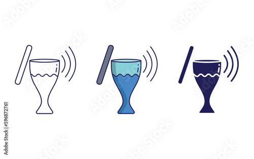 Sound energy  vector icon
