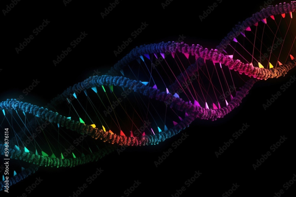 DNA. Deoxyribonucleic acid. Nucleic acid. Genetic code. Cell structure. Molecule. Living organism. RNC. genetics. Proteins. Science Biotechnology. Nucleotide. Generative AI