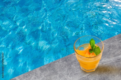 Tasty fresh Lemonade drink in glass